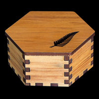 Fern Leaf Gift Box NZ Wooden Keepsake