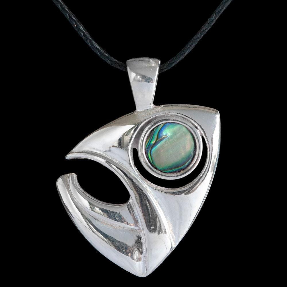 Sterling Silver and Paua Tamure by Kerry Thompson-0